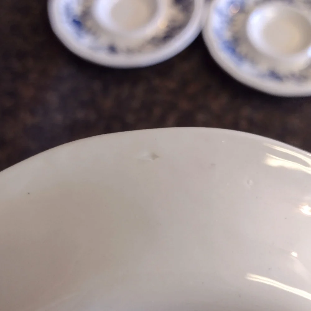 Kensington Ironstone England tea cup saucers set of 3